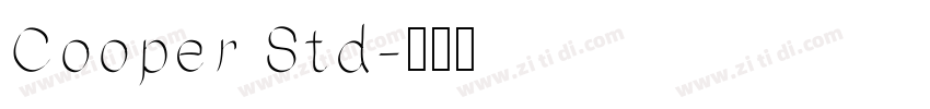 Cooper Std字体转换
